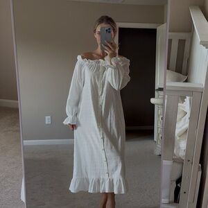 White Off-Shoulder Dress